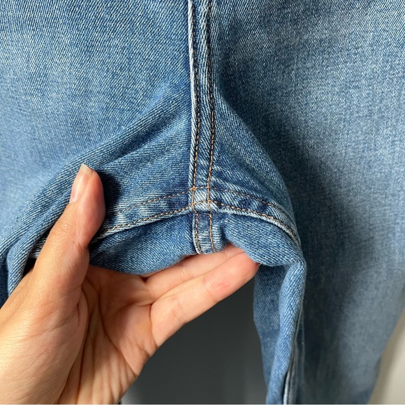 Abercrombie & Fitch Curve Love Ankle Straight Ultra High Rise Denim Size 6 LONG - Picture 7 of 11